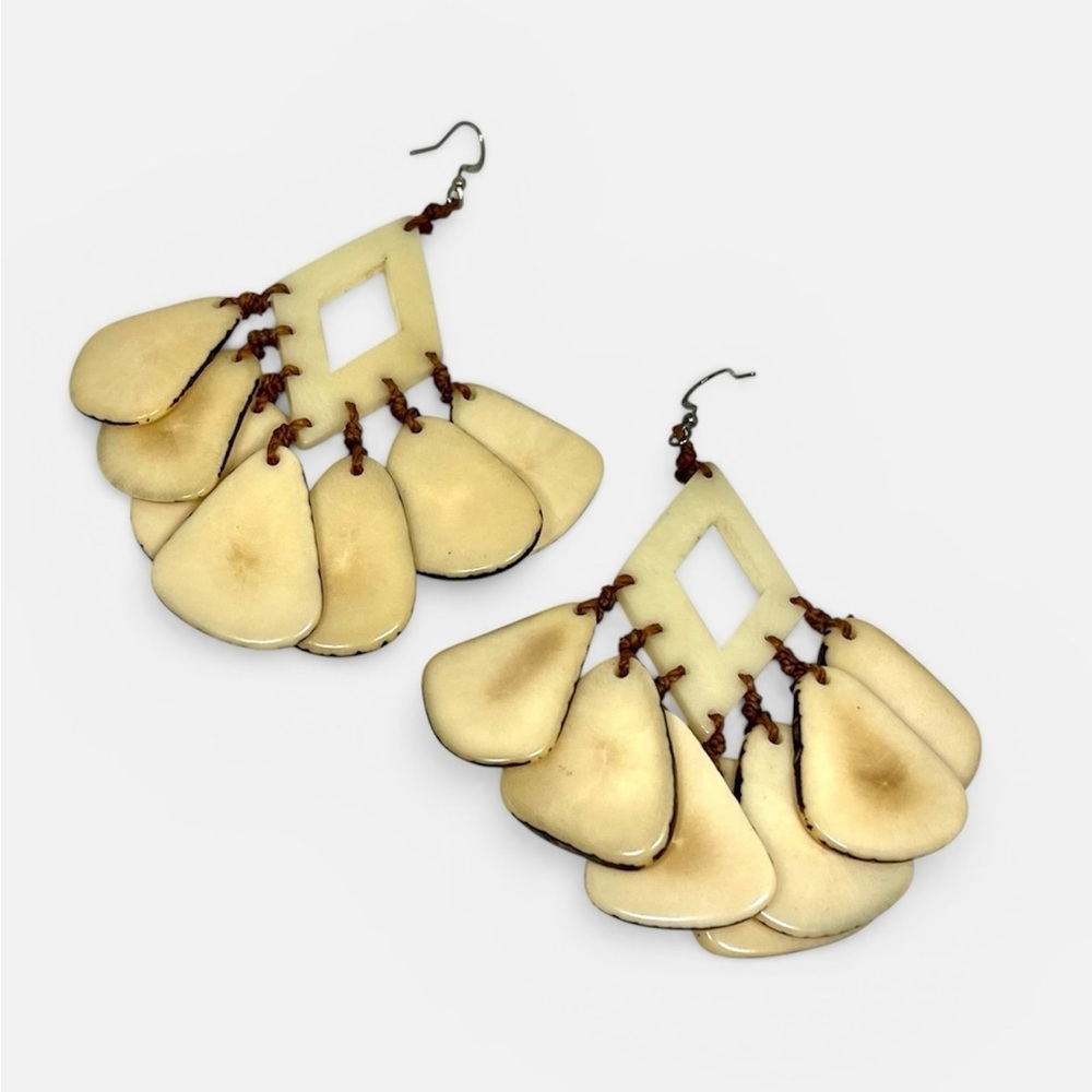 Mystique Earrings - Tagua by Soraya Cedeno